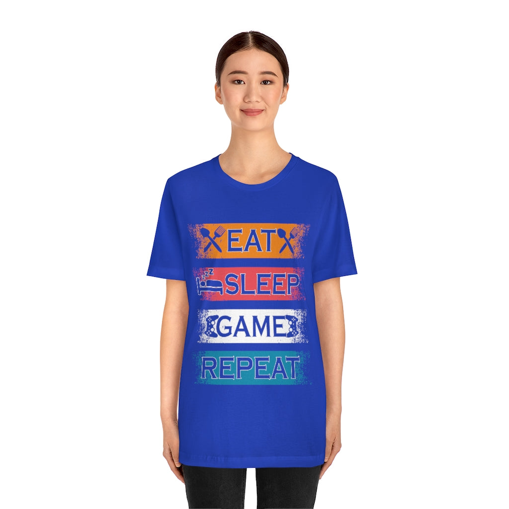 Gaming Repeat Unisex Jersey Short Sleeve Tee