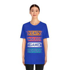 Gaming Repeat Unisex Jersey Short Sleeve Tee
