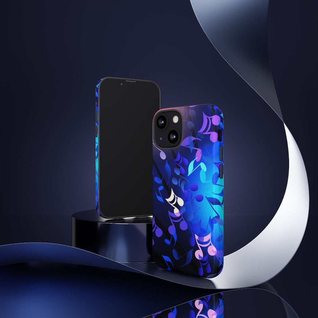 Scattered Notes Music iPhone Tough Cases