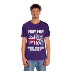 Pray For United Kingdom Unisex Jersey Short Sleeve Tee