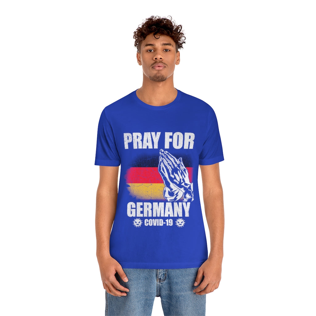 Pray For Germany Unisex Jersey Short Sleeve Tee