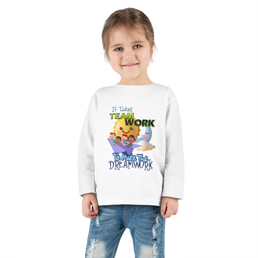 Team Work Toddler Long Sleeve Tee
