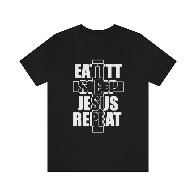 Jesus Repeat Unisex Jersey Short Sleeve Tee