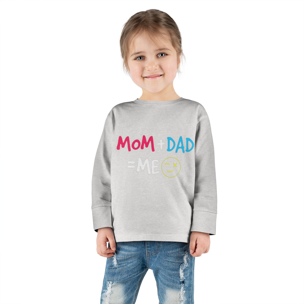 Mom Dad Me Toddler Long Sleeve Tee