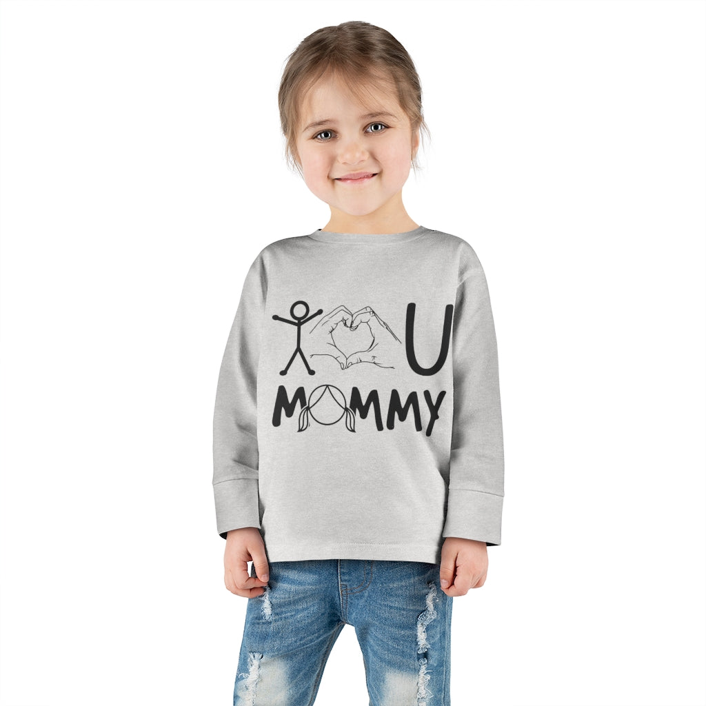 Love Mommy Toddler Long Sleeve Tee