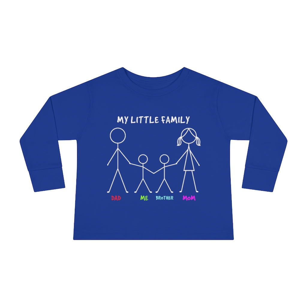 My Little Family Toddler Long Sleeve Tee