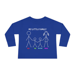 My Little Family Toddler Long Sleeve Tee