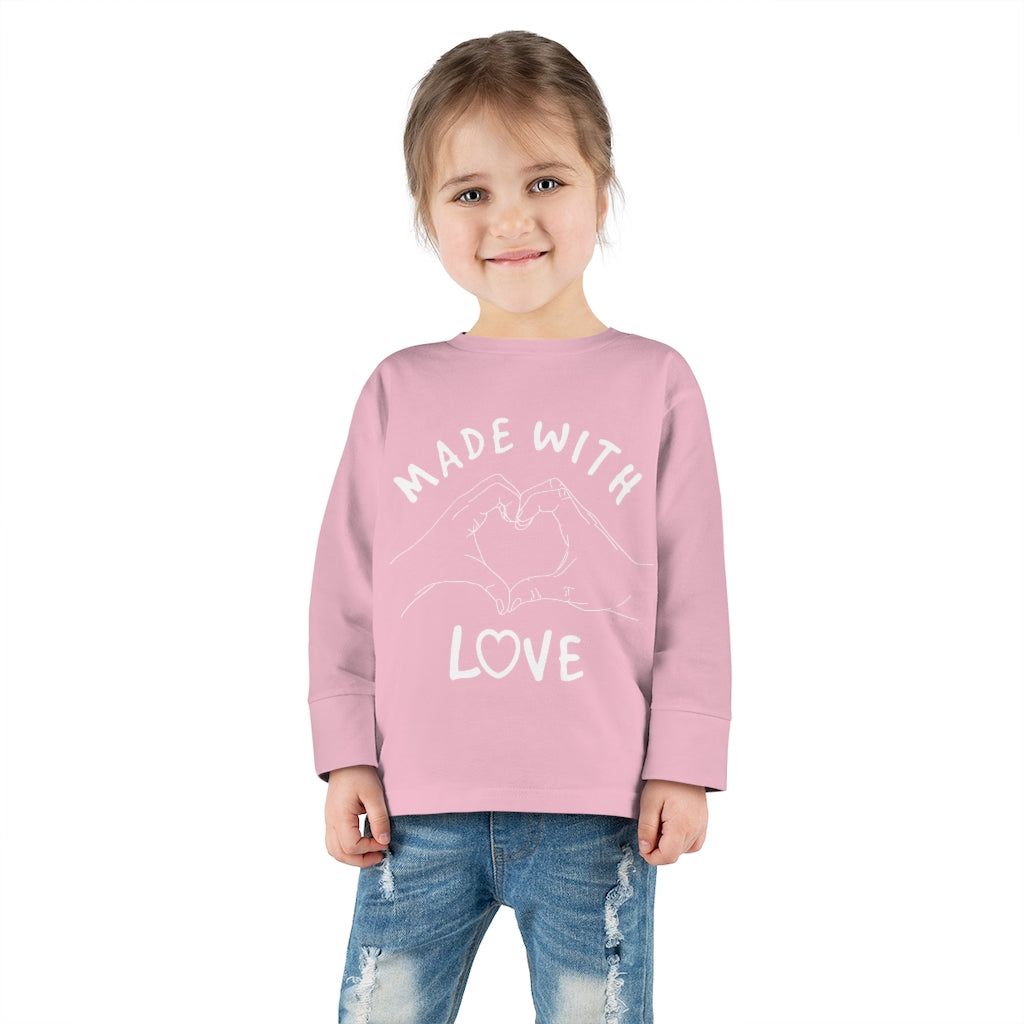 Made With Love Toddler Long Sleeve Tee