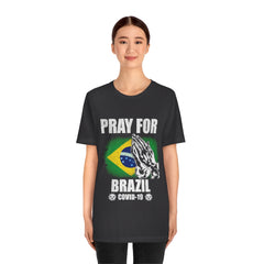 Pray For Brazil Unisex Jersey Short Sleeve Tee