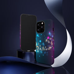 Golden Notes Music iPhone Tough Cases