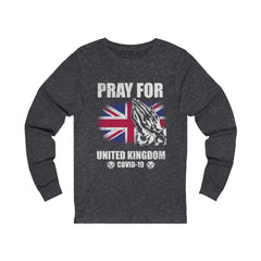 Pray For United Kingdom Unisex Jersey Long Sleeve Tee