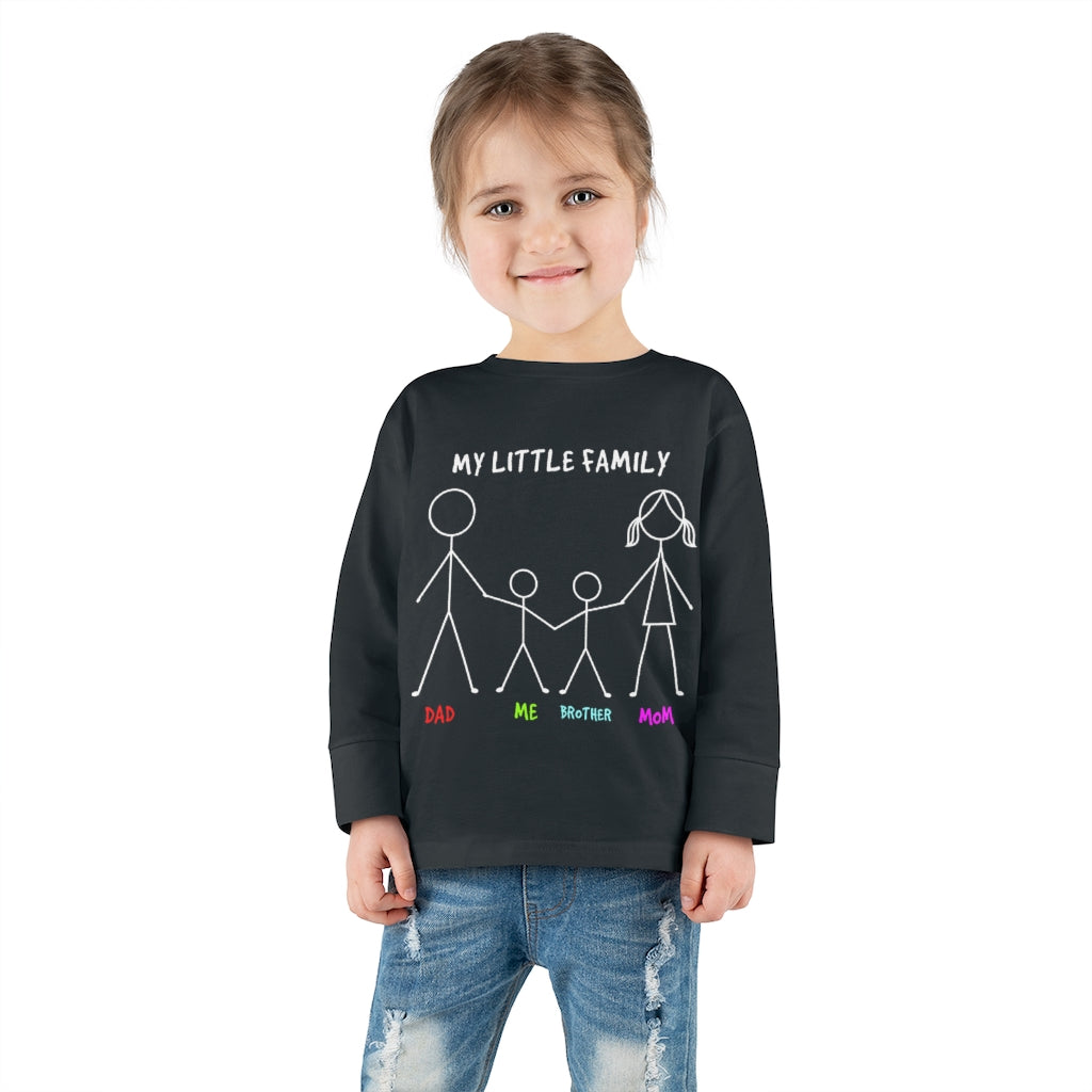 My Little Family Toddler Long Sleeve Tee