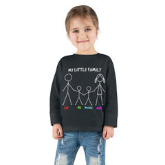 My Little Family Toddler Long Sleeve Tee