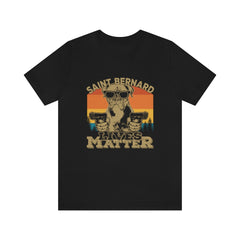 Saint Bernard Lives Matter Unisex Jersey Short Sleeve Tee