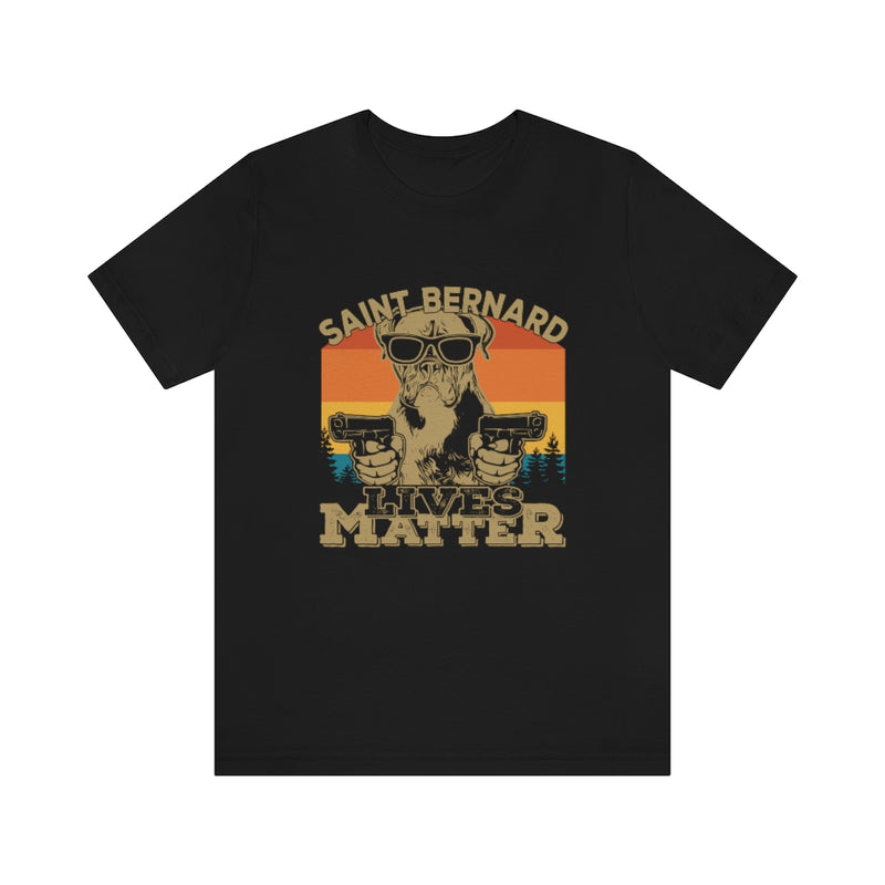 Saint Bernard Lives Matter Unisex Jersey Short Sleeve Tee