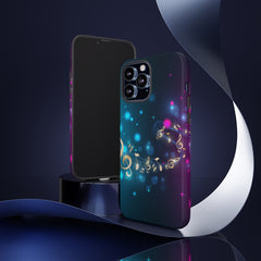 Golden Notes Music iPhone Tough Cases