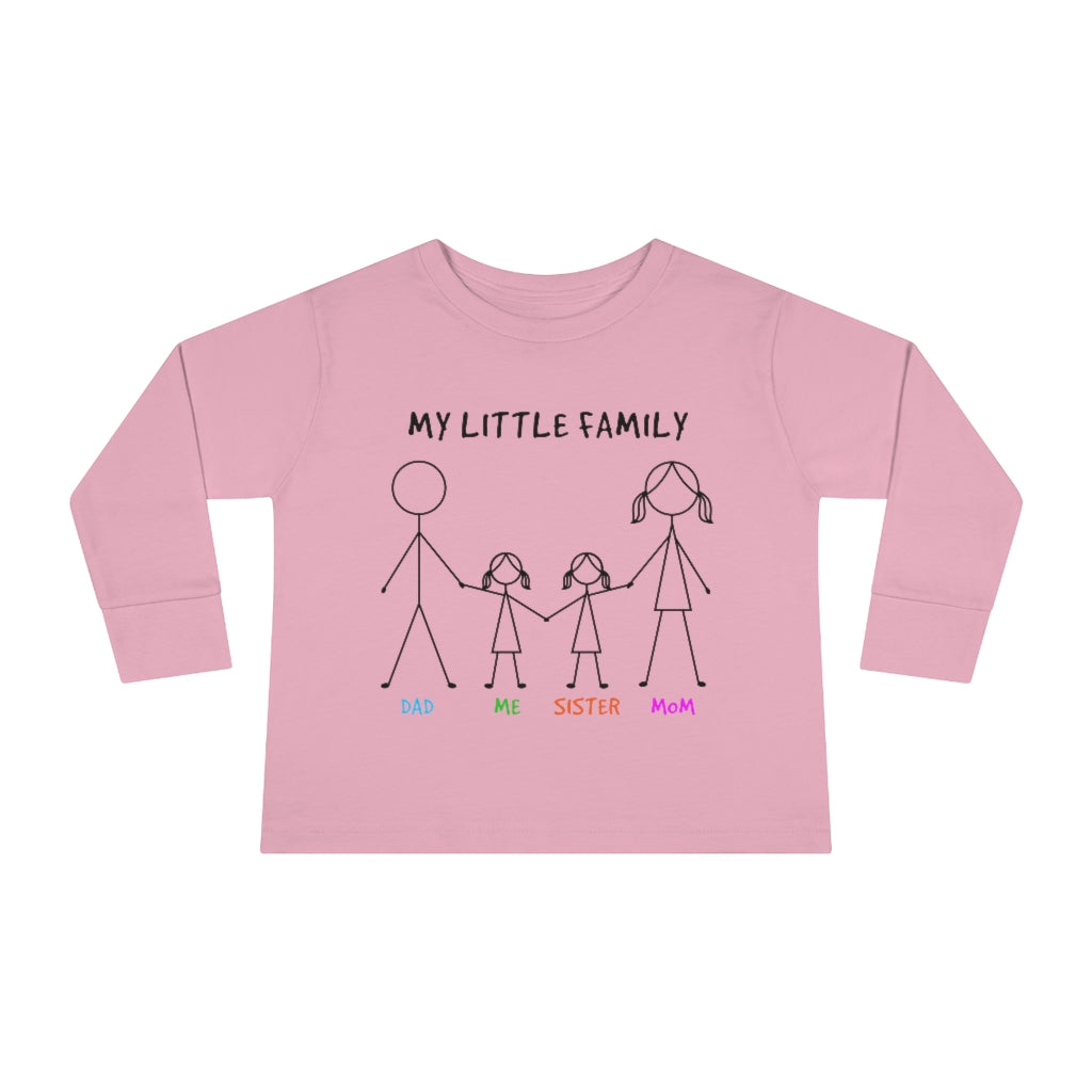 My Little Family Toddler Long Sleeve Tee