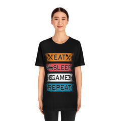 Gaming Repeat Unisex Jersey Short Sleeve Tee