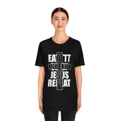 Jesus Repeat Unisex Jersey Short Sleeve Tee