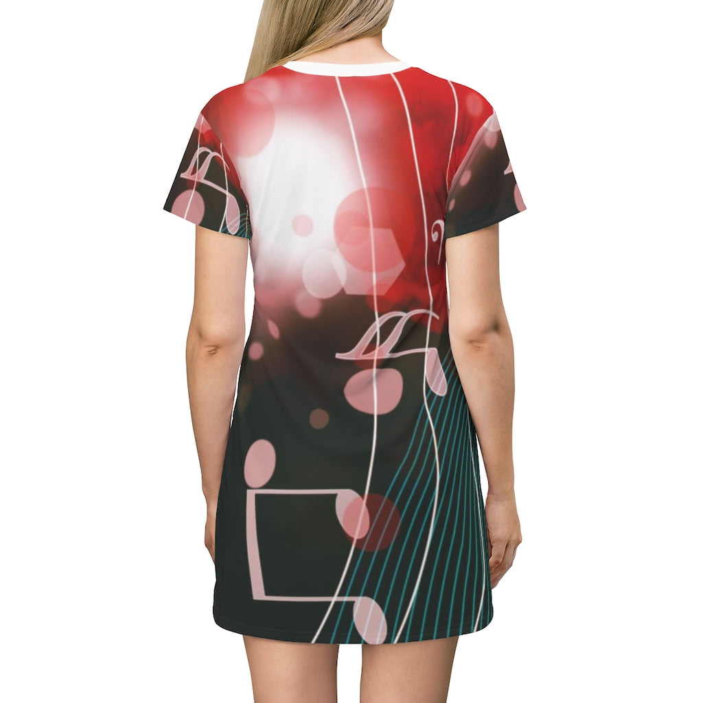 Lost Notes Music T-Shirt Dress