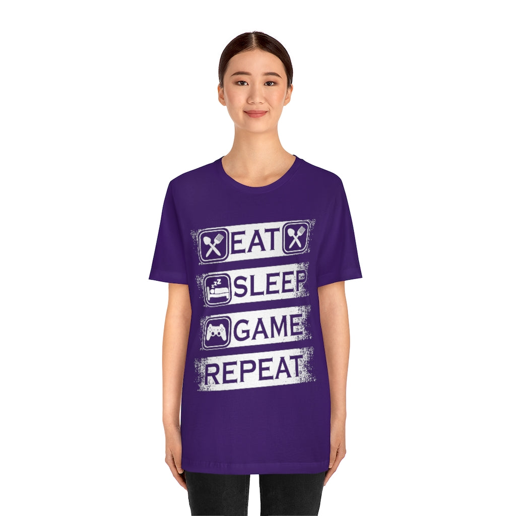 Gaming Repeat Unisex Jersey Short Sleeve Tee