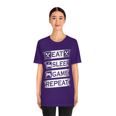 Gaming Repeat Unisex Jersey Short Sleeve Tee