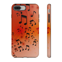 Curving Notes Music iPhone Tough Cases