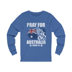 Pray For Australia Unisex Jersey Long Sleeve Tee