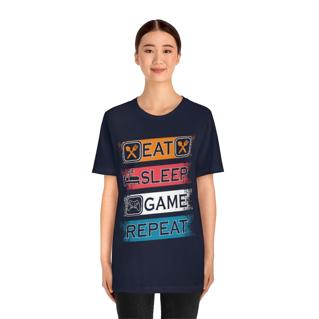 Gaming Repeat Unisex Jersey Short Sleeve Tee