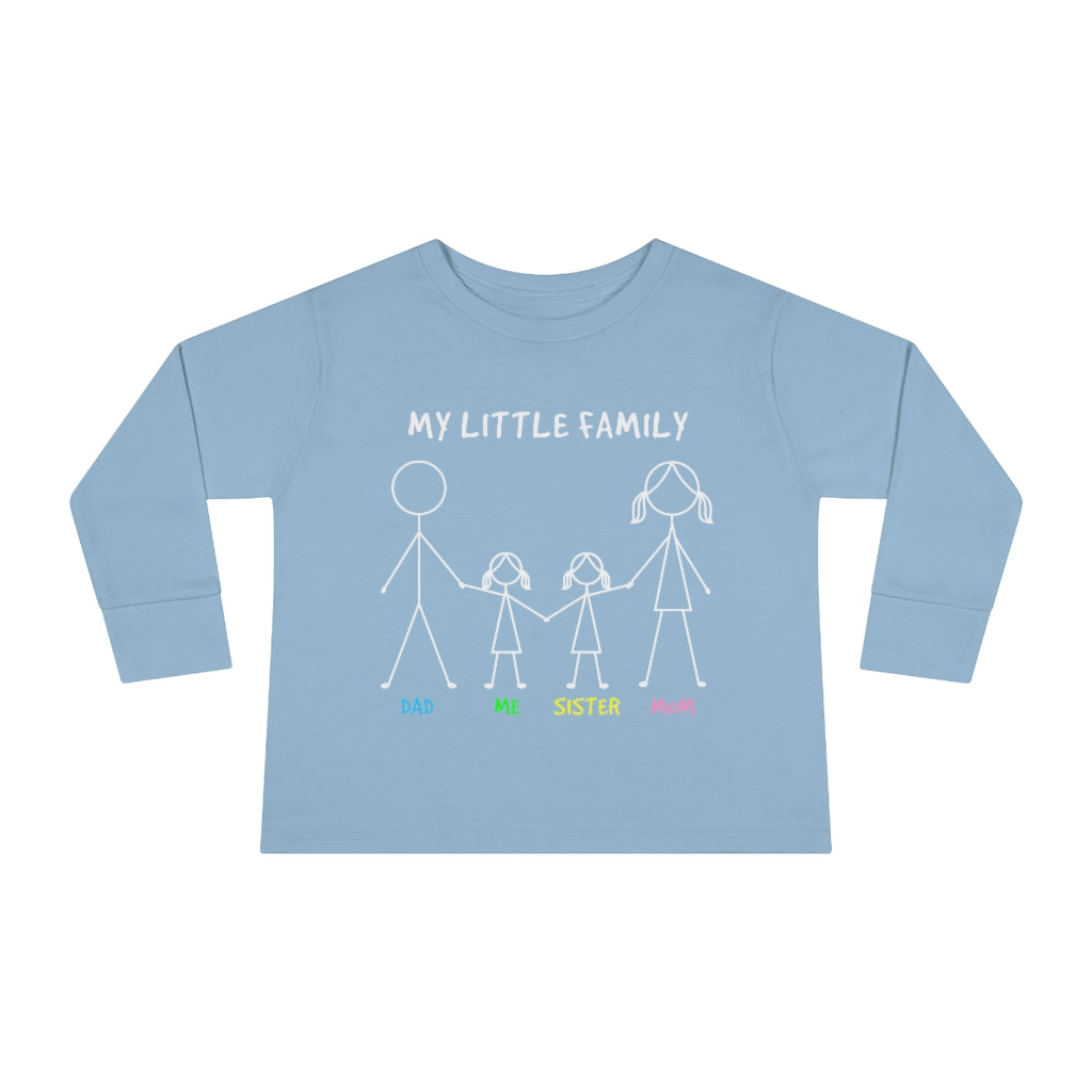 My Little Family Toddler Long Sleeve Tee