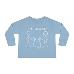 My Little Family Toddler Long Sleeve Tee