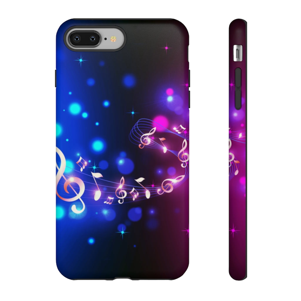 Golden Notes Music iPhone Tough Cases