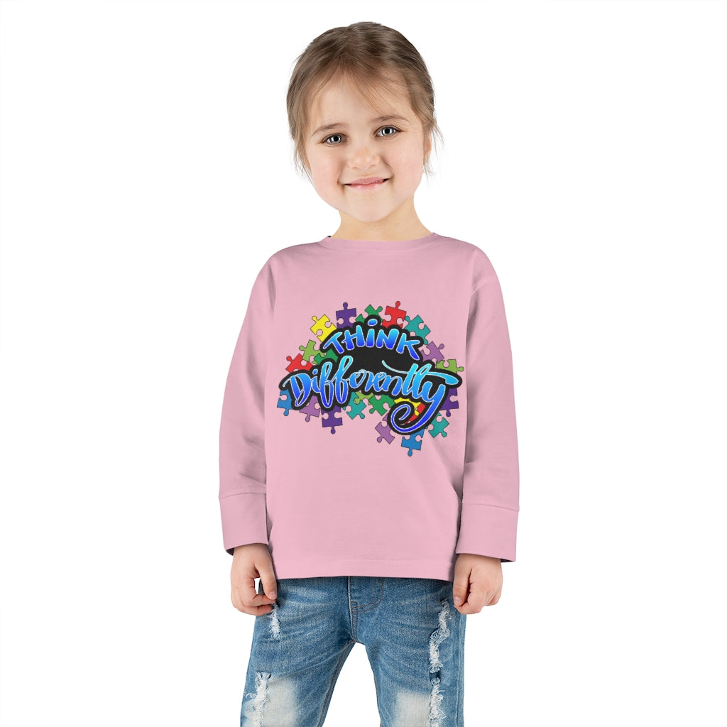 Think Differently Toddler Long Sleeve Tee