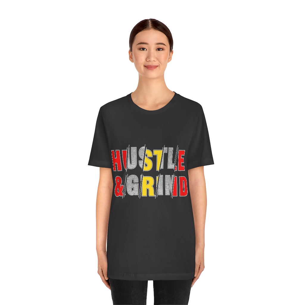 Hustle And Grind Unisex Jersey Short Sleeve Tee