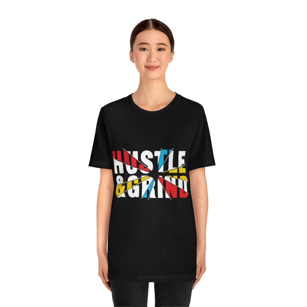 Hustle And Grind Unisex Jersey Short Sleeve Tee