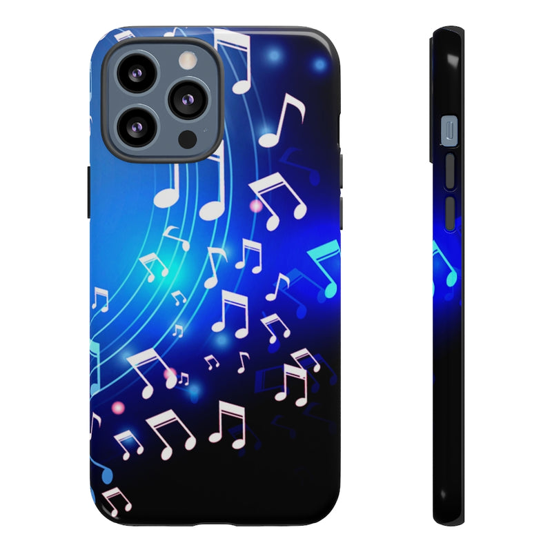 Curving Notes Music iPhone Tough Cases