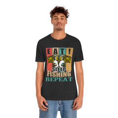 Fishing Repeat Unisex Jersey Short Sleeve Tee