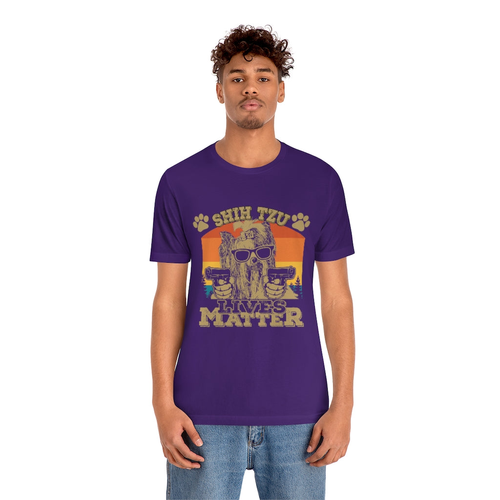 Shih Tzu Lives Matter Unisex Jersey Short Sleeve Tee