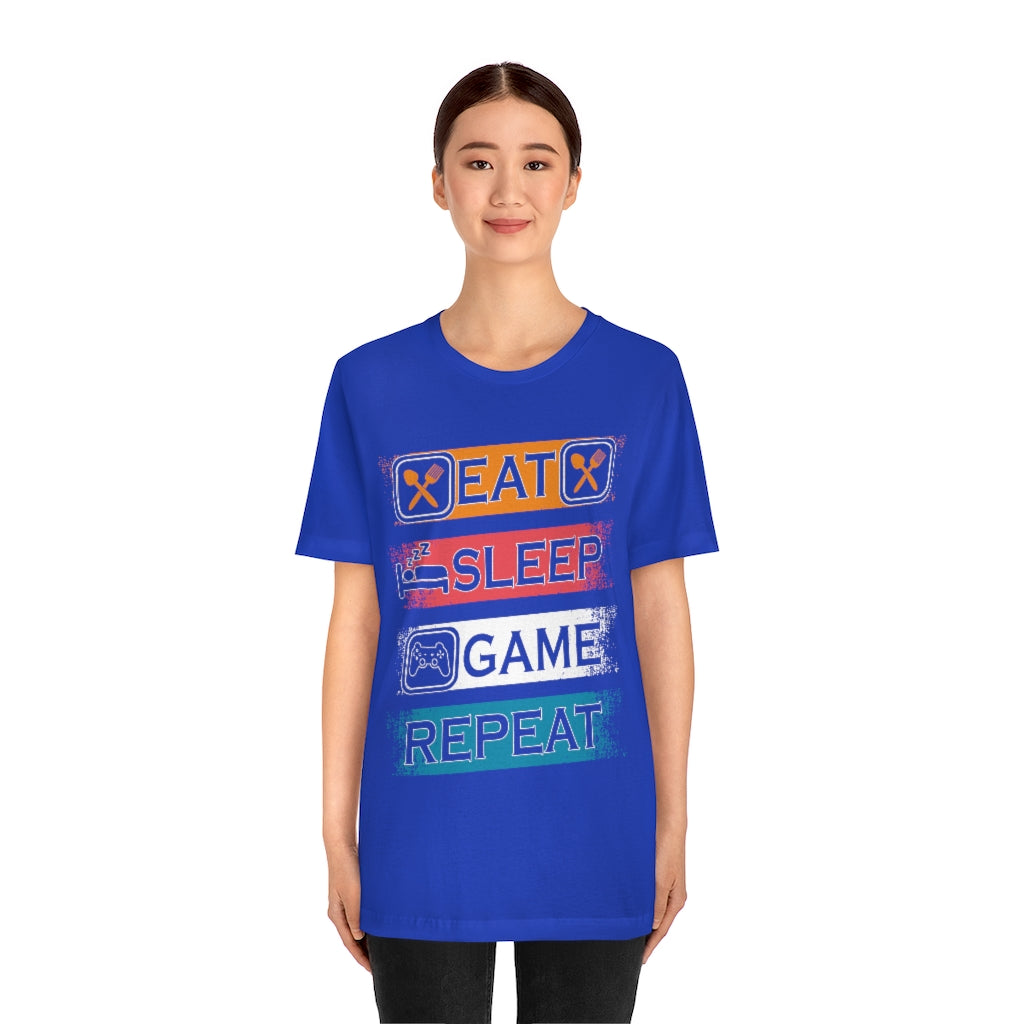 Gaming Repeat Unisex Jersey Short Sleeve Tee