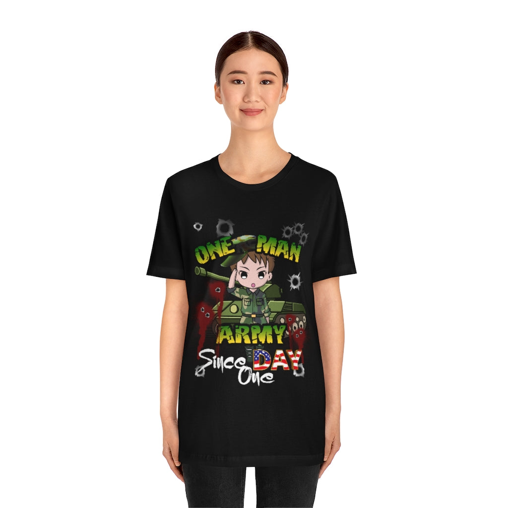 One Man Army Unisex Jersey Short Sleeve Tee