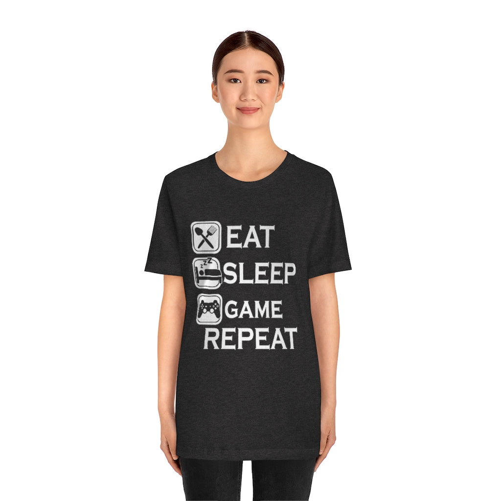 Gaming Repeat Unisex Jersey Short Sleeve Tee