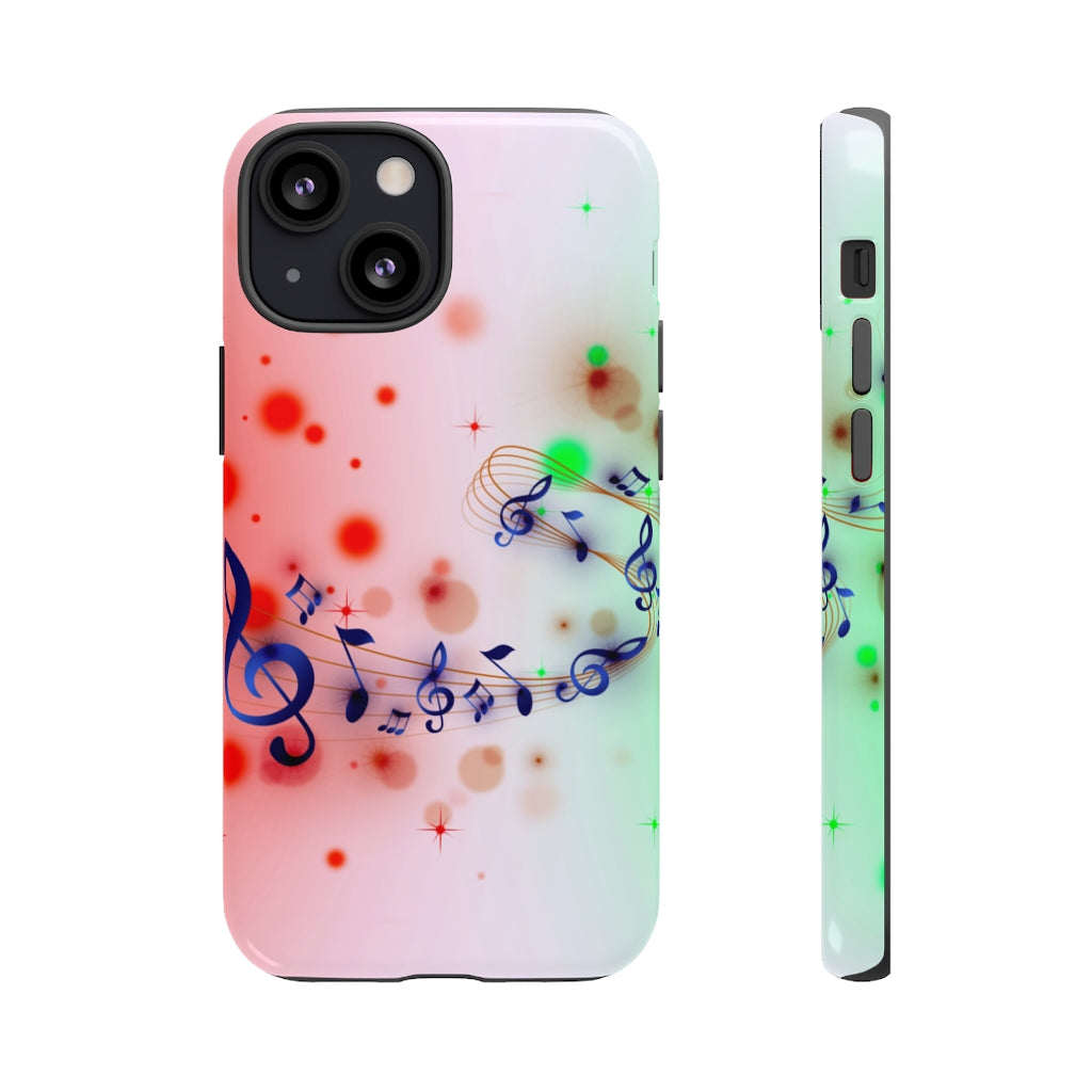Purple Notes Music iPhone Tough Cases