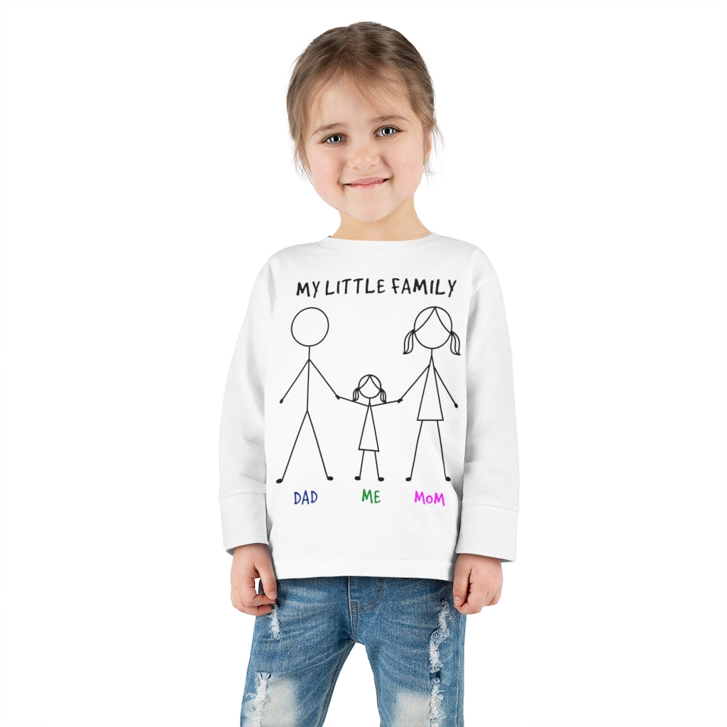 My Little Family Toddler Long Sleeve Tee