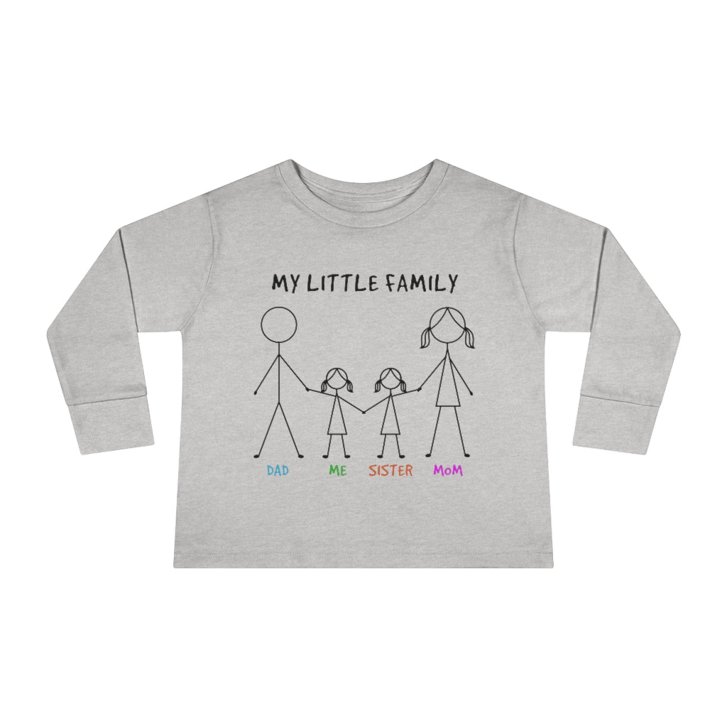 My Little Family Toddler Long Sleeve Tee