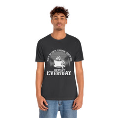Coffee Repeat Unisex Jersey Short Sleeve Tee