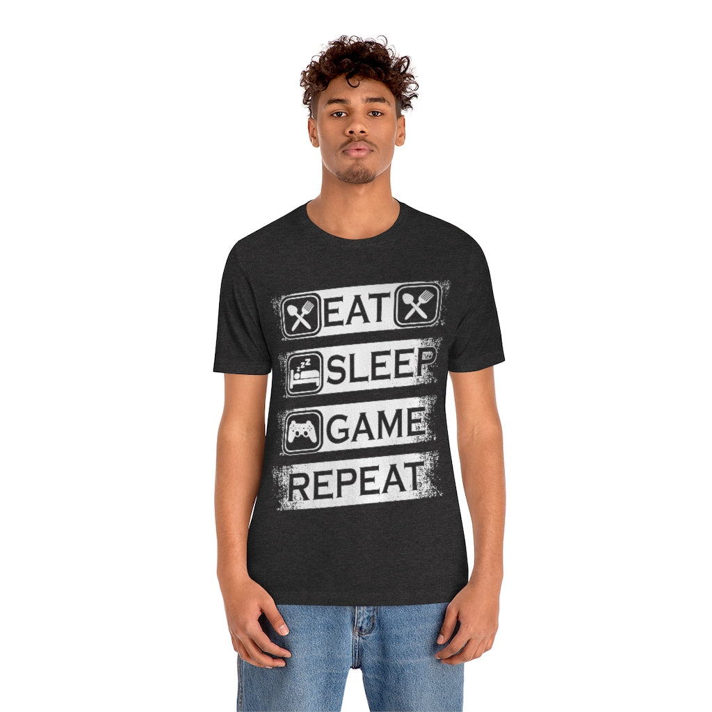 Gaming Repeat Unisex Jersey Short Sleeve Tee