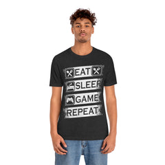 Gaming Repeat Unisex Jersey Short Sleeve Tee