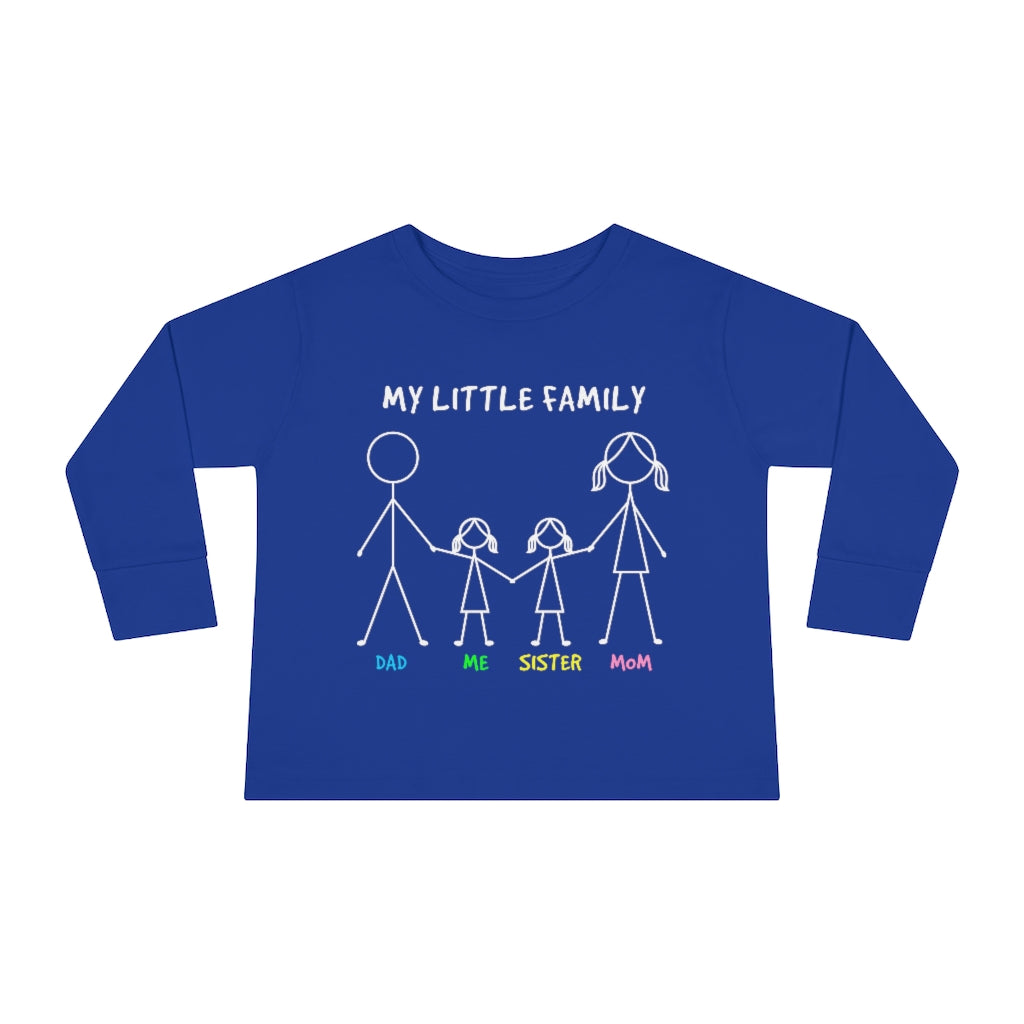 My Little Family Toddler Long Sleeve Tee