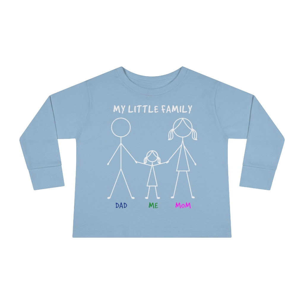 My Little Family Toddler Long Sleeve Tee