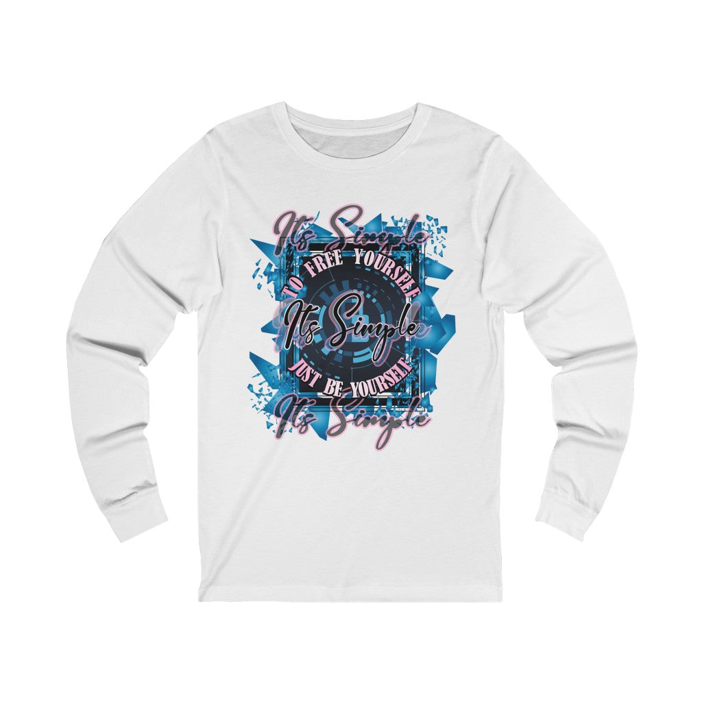 Free Yourself Be Yourself Unisex Jersey Long Sleeve Tee
